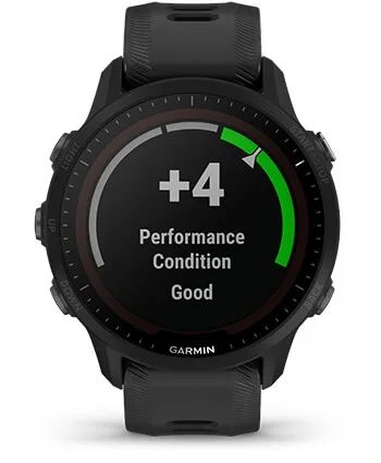 Умные часы Garmin Forerunner 955 с черным ремешком